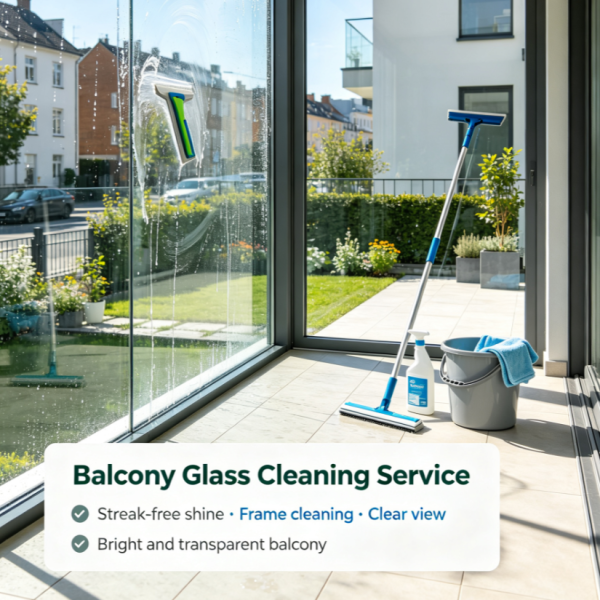 Balcony Glass Cleaning Service