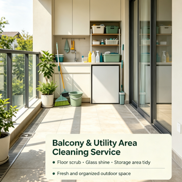 Balcony & Utility Area Cleaning Service