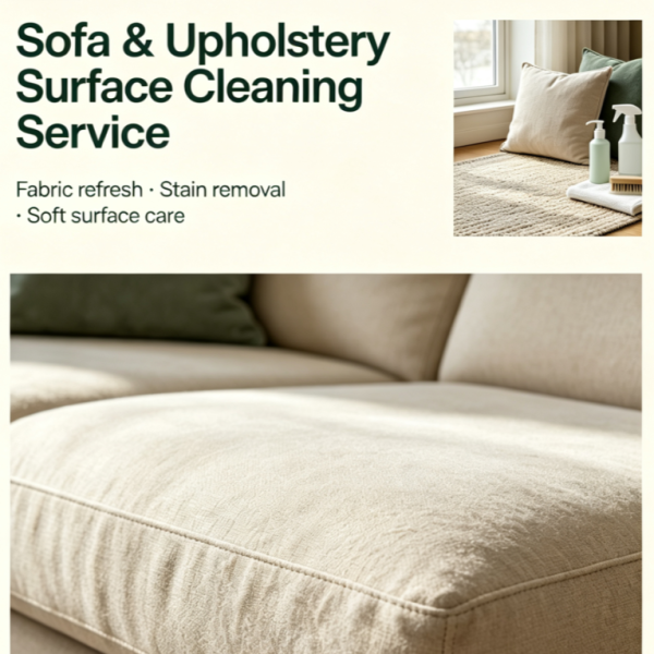 Sofa & Upholstery Surface Cleaning Service