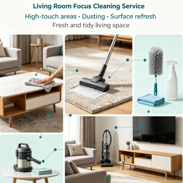 Living Room Focus Cleaning Service