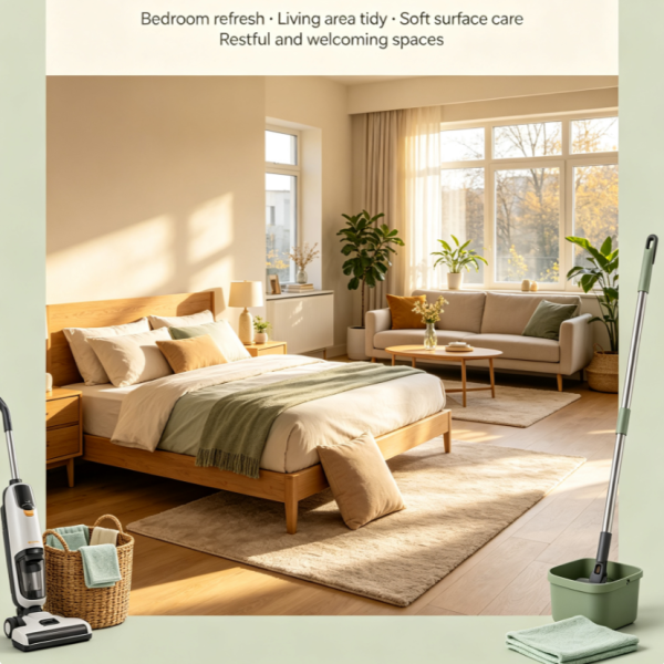 Bedroom & Living Area Cleaning Service